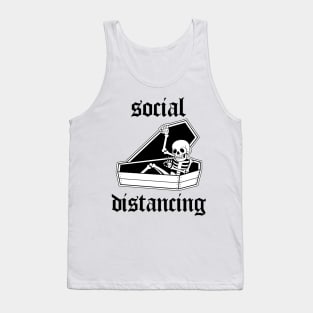 Social distancing | Traditional Tattoo design Tank Top